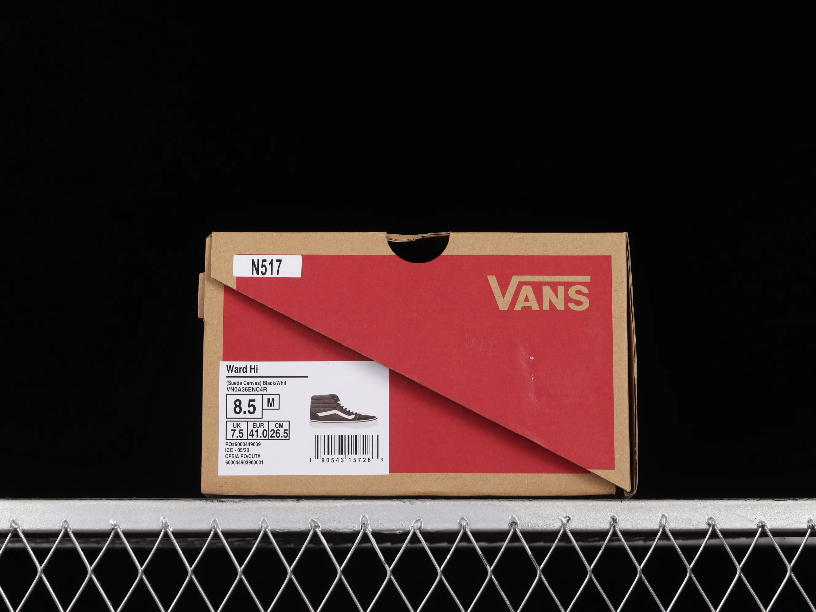 All categories Vans Vans series Vans Hi Vans high-top Vans Ward Sk8-Hi four evergreen season black and white high-top canvas casual sneakers VN0A36ENC4R